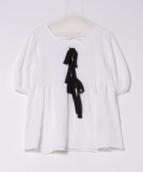 apres jour clair（アプレジュールクレア）の「【apres jour clair】アソートリボンチュニックブラウス【ZOZOTOWN限定アイテム】（シャツ/ブラウス・レディース・アイボリー/ブラック/オフホワイト・X-LARGE/フリー）」の13枚目の写真