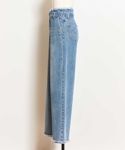 NOELA(ノエラ)の「フリンジストレートデニムパンツ(デニムパンツ・レディース・ダークインディゴブルー/インディゴブルー・S/M)」の10枚目の写真