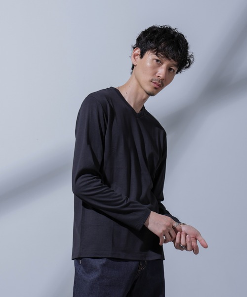 セール】Anti Soaked(R) 汗染み防止 VネックTシャツ（Tシャツ
