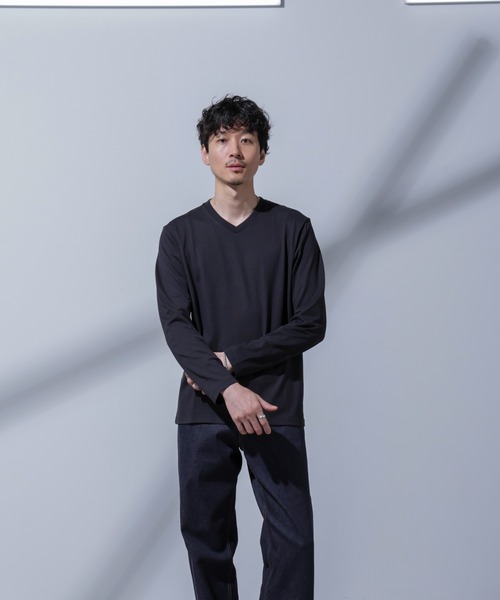 セール】Anti Soaked(R) 汗染み防止 VネックTシャツ（Tシャツ