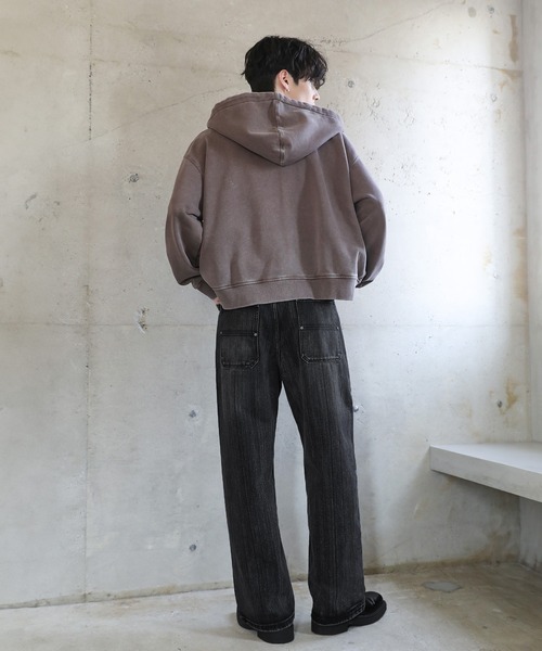 ASTRONOMY(アストロノミー)の「ヴィンテージ縦落ち加工ストレートデニム(デニムパンツ・メンズ・ブルー/ブラック・L/M/XL/S)」の20枚目の写真
