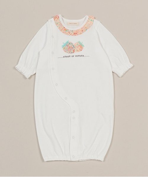 【セール】リバティイチゴ2WAYオール（ロンパース）｜sense of wonder（センスオブワンダー） 5,353円