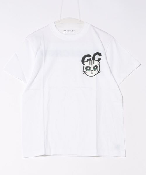 B.I.D.(ビーアイディー)の「《Grace Chow/グレース チョウ》Graphic/Design T(Tシャツ/カットソー・レディース・ブラック/ホワイト・MEDIUM/SMALL)」の1枚目の写真