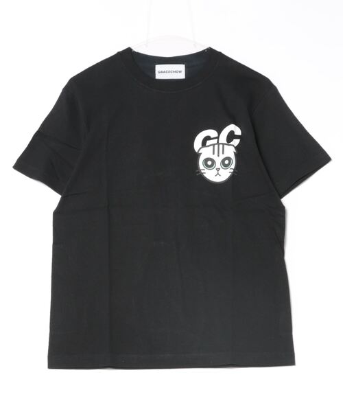 B.I.D.(ビーアイディー)の「《Grace Chow/グレース チョウ》Graphic/Design T(Tシャツ/カットソー・レディース・ブラック/ホワイト・MEDIUM/SMALL)」の2枚目の写真
