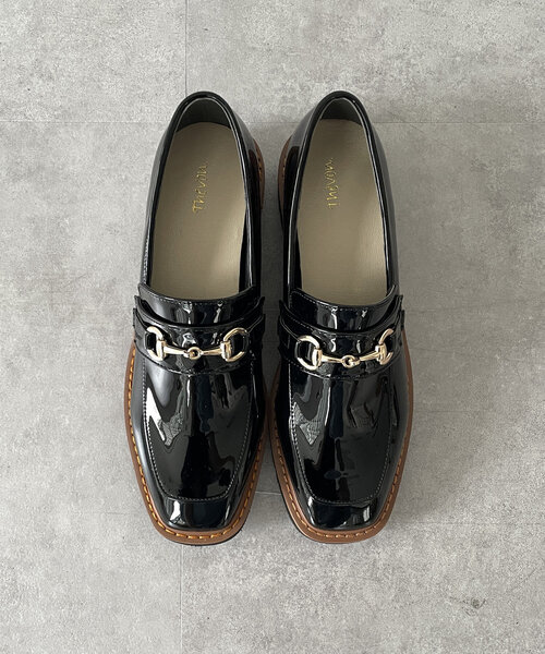 Thevon(ゼボン)の「配色エナメルローファー(ブーツ・レディース・ブラック/カーキ・M/L)」の8枚目の写真