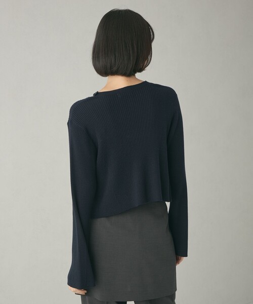 EMMEL REFINES（エメルリファインズ）の「＜EMMEL REFINES＞EM アシメリボン 2WAY ニットプルオーバー（ニット/セーター・レディース・ネイビー/ピンク/ナチュラル・FREE）」の13枚目の写真