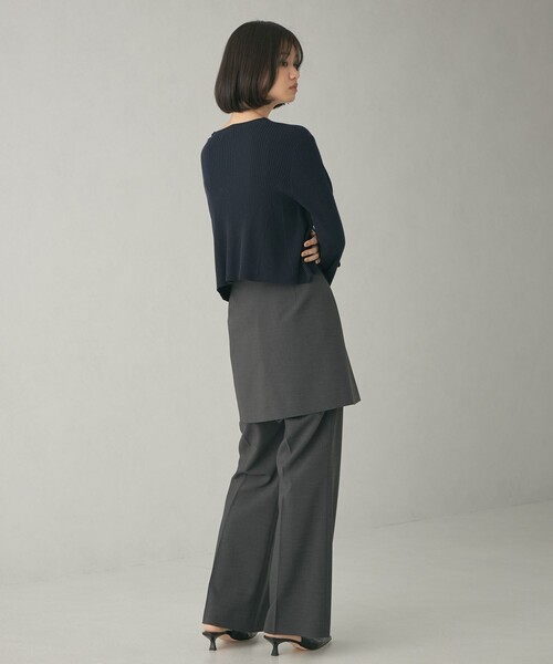 EMMEL REFINES（エメルリファインズ）の「＜EMMEL REFINES＞EM アシメリボン 2WAY ニットプルオーバー（ニット/セーター・レディース・ネイビー/ピンク/ナチュラル・FREE）」の22枚目の写真