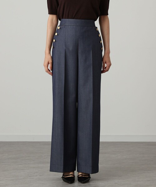 【セットアップ対応商品】ウールデニムライクマリンパンツ(デニムパンツ)|ANAYI(アナイ) 【セットアップ対応商品】ウールデニムライクマリンパンツ(デニムパンツ)|ANAYI(アナイ)