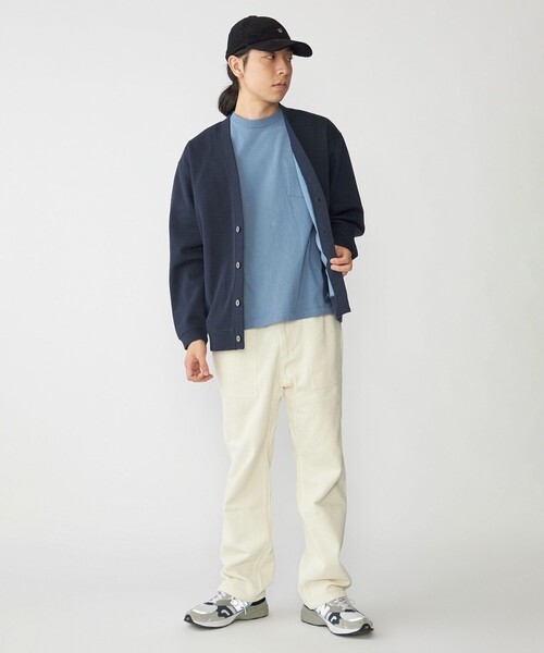 SHIPS(シップス)の「SHIPS: 鹿の子 ダブルフェイス Vネック カーディガン(カーディガン/ボレロ・メンズ・ベージュ/ネイビー/ブラック・SMALL/MEDIUM/LARGE/X-LARGE)」の5枚目の写真