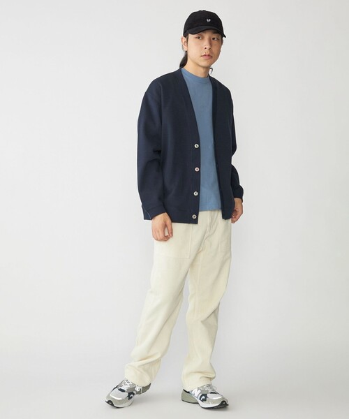SHIPS(シップス)の「SHIPS: 鹿の子 ダブルフェイス Vネック カーディガン(カーディガン/ボレロ・メンズ・ベージュ/ネイビー/ブラック・SMALL/MEDIUM/LARGE/X-LARGE)」の14枚目の写真