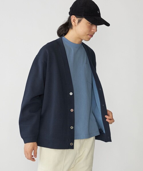 SHIPS(シップス)の「SHIPS: 鹿の子 ダブルフェイス Vネック カーディガン(カーディガン/ボレロ・メンズ・ベージュ/ネイビー/ブラック・SMALL/MEDIUM/LARGE/X-LARGE)」の21枚目の写真