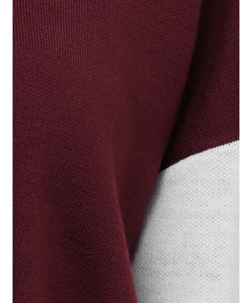 GYDA(ジェイダ)の「2wayスリーブラインVネックニットトップス(ニット/セーター・レディース・ボルドー/ブラック・FREE)」の12枚目の写真