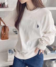 U.S. POLO ASSN. Ada.別注 クルーネック ニット ロンT
