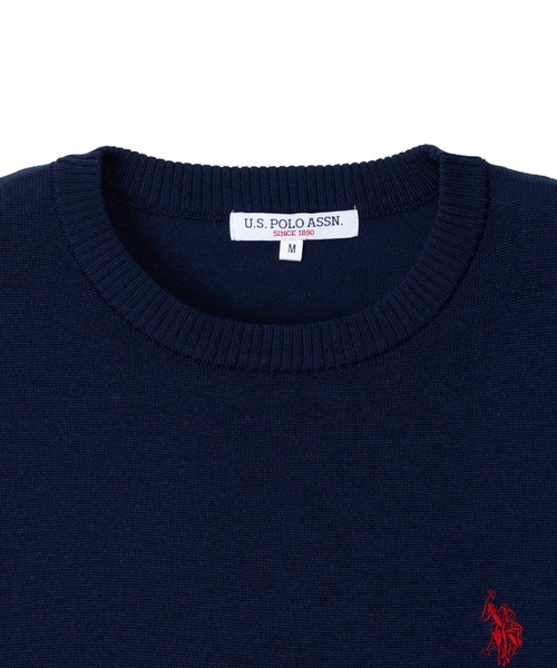 セール】U.S. POLO ASSN. Ada.別注 クルーネック ニット ロンT