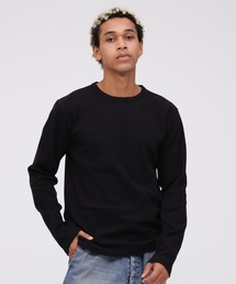 《DAILY/デイリー》MINI WAFFLE CREW-NECK L/S T-SHIRT/ ミニワッフル クルーネック 長袖Tシャツ デイリーウェア / AVIREX / アヴィレックス
