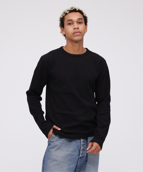 EVERYDAY I LIKE NewシアーワッフルTシャツ　ブラック New シアーワッフルTシャツ（Tシャツ/カットソー）｜EVERYDAY I