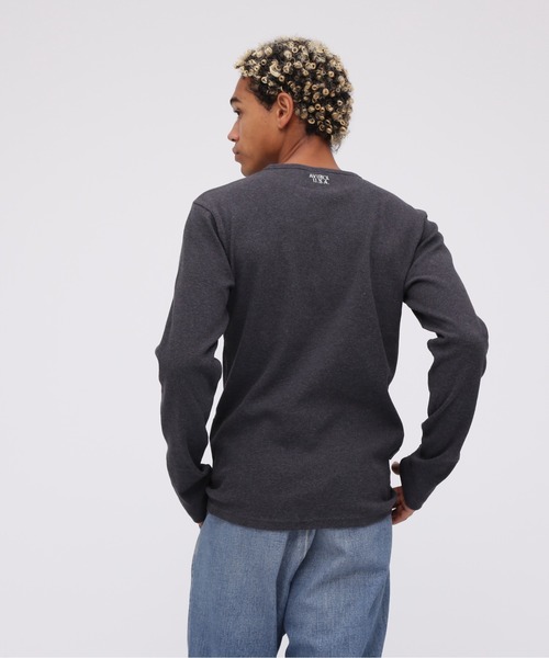 DAILY/デイリー》MINI WAFFLE CREW-NECK L/S T-SHIRT/ ミニ