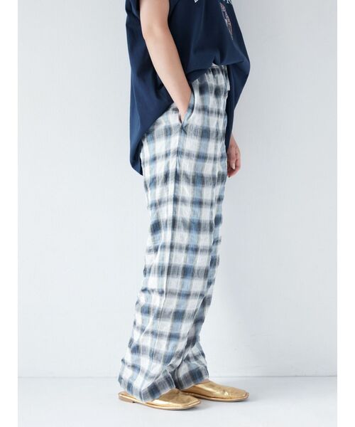 Ungrid（アングリッド）の「チェックラフパンツ（その他パンツ・レディース・ブルー/オレンジ・FREE）」の4枚目の写真