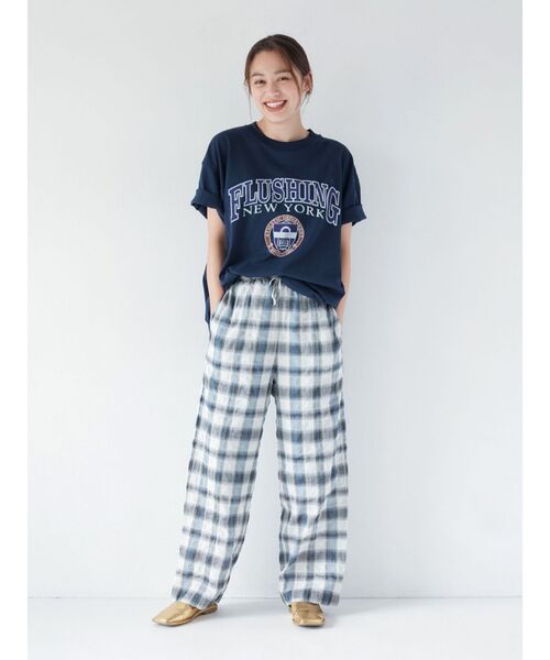 Ungrid（アングリッド）の「チェックラフパンツ（その他パンツ・レディース・ブルー/オレンジ・FREE）」の5枚目の写真