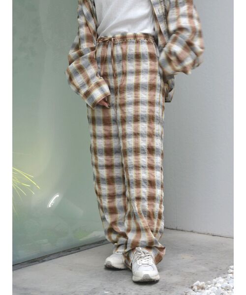 Ungrid（アングリッド）の「チェックラフパンツ（その他パンツ・レディース・ブルー/オレンジ・FREE）」の10枚目の写真