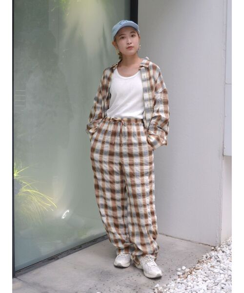 Ungrid（アングリッド）の「チェックラフパンツ（その他パンツ・レディース・ブルー/オレンジ・FREE）」の12枚目の写真
