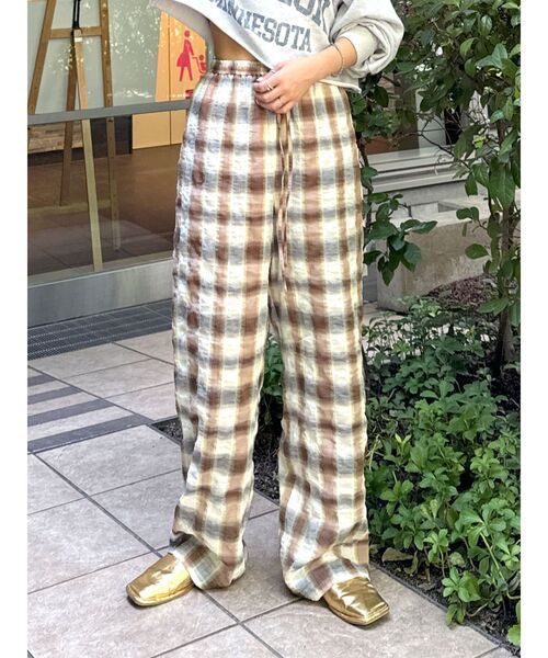 Ungrid（アングリッド）の「チェックラフパンツ（その他パンツ・レディース・ブルー/オレンジ・FREE）」の15枚目の写真