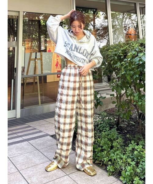 Ungrid（アングリッド）の「チェックラフパンツ（その他パンツ・レディース・ブルー/オレンジ・FREE）」の17枚目の写真