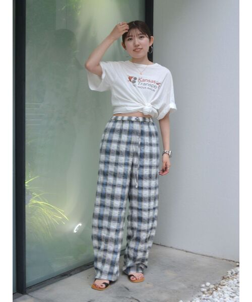 Ungrid（アングリッド）の「チェックラフパンツ（その他パンツ・レディース・ブルー/オレンジ・FREE）」の21枚目の写真