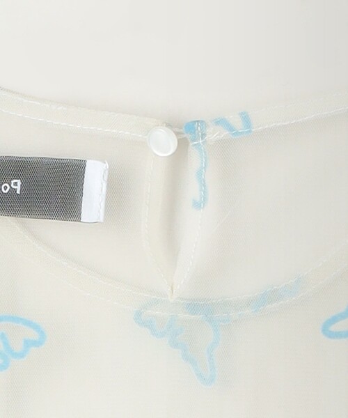 PoI（ポイ）の「＜PoI＞TULLE BUTTERFLY カットソー（Tシャツ/カットソー・レディース・ライトブルー/ブラック・FREE）」の6枚目の写真