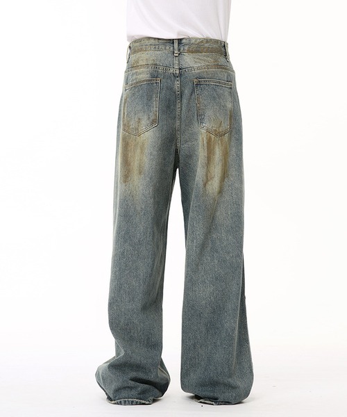 SEQUEL - SQ-25SS-PT-06 x FRAGMENT DAMAGE DENIM PANTS INDIGO