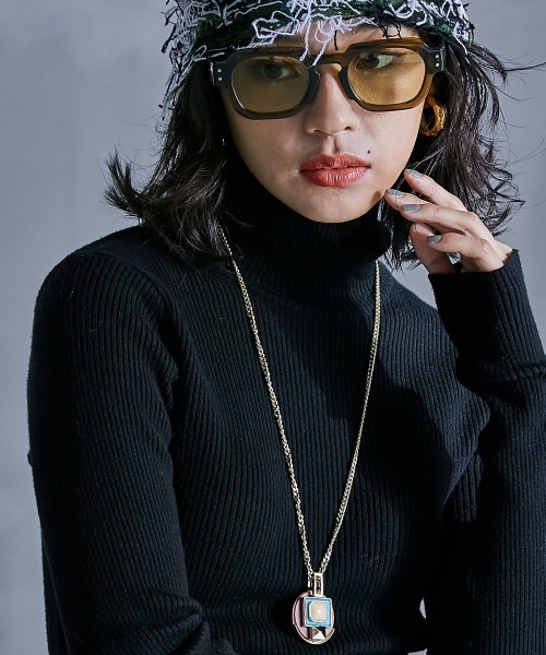 GEVS.(ジェイヴィス)の「ロングスリーブリブタートルニット <大きいサイズ有>GEVS.(ニット/セーター・レディース・オレンジ/ブルー/ブラック・LL/L/M/5L/4L/3L)」の16枚目の写真