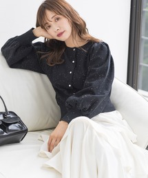 mysty woman | スパンコールラメ2WAYプルオーバー　152004(カーディガン/ボレロ)