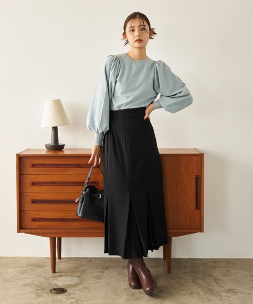 mysty woman（ミスティウーマン）の「スパンコールラメ2WAYプルオーバー　152004（カーディガン/ボレロ・レディース・ブラック/ライトブルー/オフホワイト・FREE）」の6枚目の写真