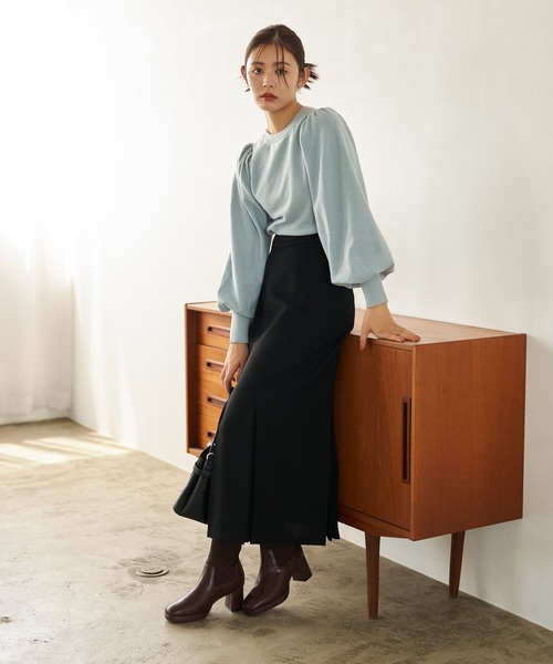 mysty woman（ミスティウーマン）の「スパンコールラメ2WAYプルオーバー　152004（カーディガン/ボレロ・レディース・ブラック/ライトブルー/オフホワイト・FREE）」の7枚目の写真