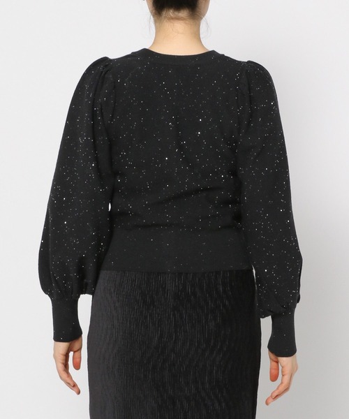 mysty woman（ミスティウーマン）の「スパンコールラメ2WAYプルオーバー　152004（カーディガン/ボレロ・レディース・ブラック/ライトブルー/オフホワイト・FREE）」の18枚目の写真