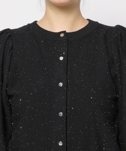 mysty woman（ミスティウーマン）の「スパンコールラメ2WAYプルオーバー　152004（カーディガン/ボレロ・レディース・ブラック/ライトブルー/オフホワイト・FREE）」の19枚目の写真