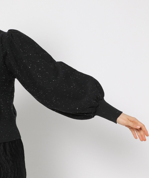 mysty woman（ミスティウーマン）の「スパンコールラメ2WAYプルオーバー　152004（カーディガン/ボレロ・レディース・ブラック/ライトブルー/オフホワイト・FREE）」の21枚目の写真