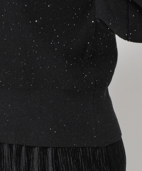 mysty woman（ミスティウーマン）の「スパンコールラメ2WAYプルオーバー　152004（カーディガン/ボレロ・レディース・ブラック/ライトブルー/オフホワイト・FREE）」の22枚目の写真