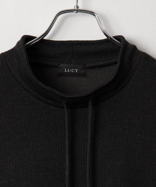 BROWNY(ブラウニー)の「BROWNY/フェイクレイヤードモックネックベストロンT(Tシャツ/カットソー・メンズ・ベージュ/チャコール・MEDIUM/LARGE)」の4枚目の写真