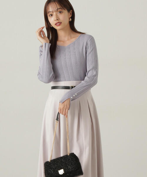 ニット セーター ハートカットアイレットリブニット / 1214270002 レディース PROPORTION BODY DRESSING（プロポーションボディドレッシング