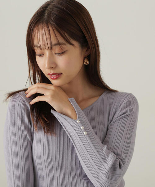 ニット セーター ハートカットアイレットリブニット / 1214270002 レディース PROPORTION BODY DRESSING（プロポーションボディドレッシング