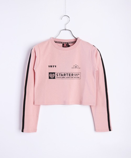 STARTER（スターター）の「STARTER BLACK LABEL ユニフォーム風デザイン クロップド丈 ロンＴ（Tシャツ/カットソー・レディース・ブラック/ホワイト/ピンク・M/L）」の13枚目の写真