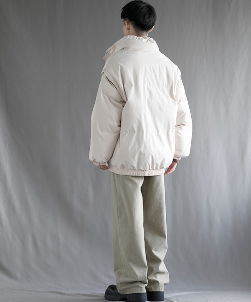 aimoha(アイモハ)の「【aimoha neo】2 Way Spectrum Windproof Puffer Jacket(ダウンジャケット/コート・メンズ・パープル/グリーン/ブラック/ライトベージュ・MEDIUM/LARGE/X-LARGE/XX-LARGE/XXX-LARGE)」の15枚目の写真