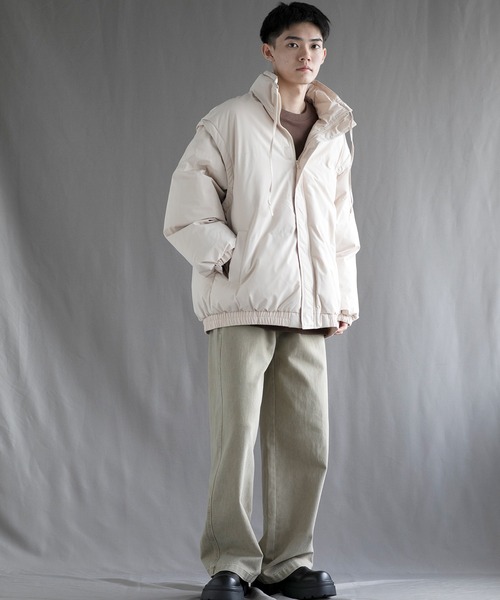 aimoha(アイモハ)の「【aimoha neo】2 Way Spectrum Windproof Puffer Jacket(ダウンジャケット/コート・メンズ・パープル/グリーン/ブラック/ライトベージュ・MEDIUM/LARGE/X-LARGE/XX-LARGE/XXX-LARGE)」の17枚目の写真