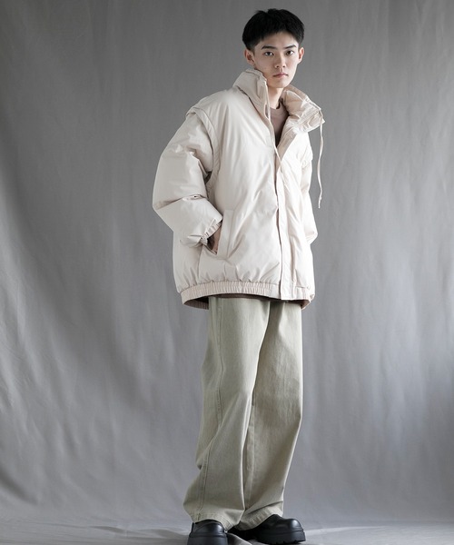 aimoha(アイモハ)の「【aimoha neo】2 Way Spectrum Windproof Puffer Jacket(ダウンジャケット/コート・メンズ・パープル/グリーン/ブラック/ライトベージュ・MEDIUM/LARGE/X-LARGE/XX-LARGE/XXX-LARGE)」の19枚目の写真