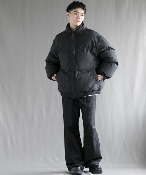 aimoha(アイモハ)の「【aimoha neo】2 Way Spectrum Windproof Puffer Jacket(ダウンジャケット/コート・メンズ・パープル/グリーン/ブラック/ライトベージュ・MEDIUM/LARGE/X-LARGE/XX-LARGE/XXX-LARGE)」の8枚目の写真