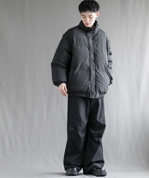 aimoha(アイモハ)の「【aimoha neo】2 Way Spectrum Windproof Puffer Jacket(ダウンジャケット/コート・メンズ・パープル/グリーン/ブラック/ライトベージュ・MEDIUM/LARGE/X-LARGE/XX-LARGE/XXX-LARGE)」の10枚目の写真
