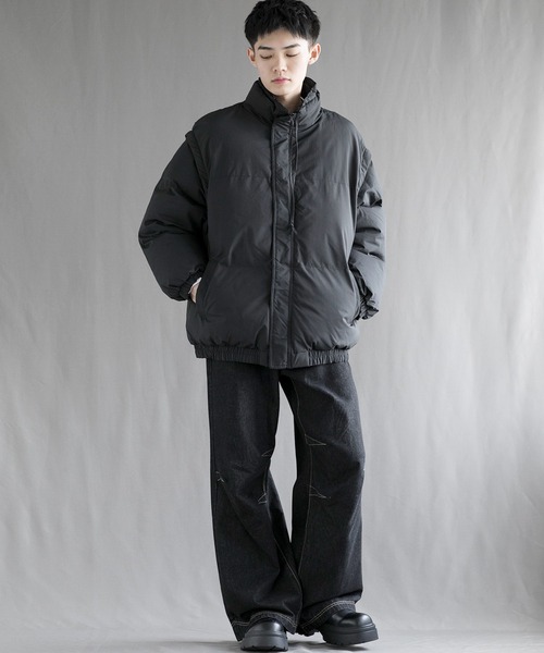 aimoha(アイモハ)の「【aimoha neo】2 Way Spectrum Windproof Puffer Jacket(ダウンジャケット/コート・メンズ・パープル/グリーン/ブラック/ライトベージュ・MEDIUM/LARGE/X-LARGE/XX-LARGE/XXX-LARGE)」の11枚目の写真