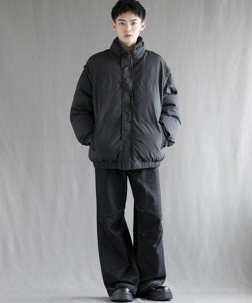 aimoha(アイモハ)の「【aimoha neo】2 Way Spectrum Windproof Puffer Jacket(ダウンジャケット/コート・メンズ・パープル/グリーン/ブラック/ライトベージュ・MEDIUM/LARGE/X-LARGE/XX-LARGE/XXX-LARGE)」の12枚目の写真