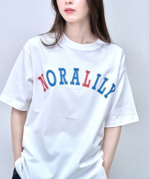Nora Lily(ノラリリー)の「【Nora Lily】NL College Logo T-Shirt(UNISEX)(Tシャツ/カットソー・メンズ・ホワイト/ダークグリーン/ネイビー・LARGE)」の20枚目の写真